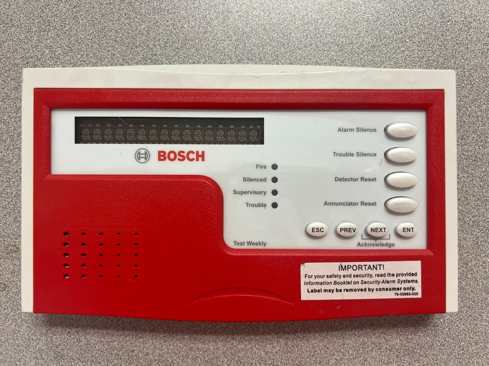 Bosch Radionics D1256 Alpha Numeric Keypad Security Fire Alarm