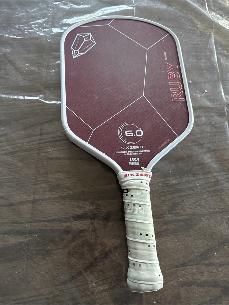 Six Zero 6.0 Ruby Pickleball Paddle 16mm