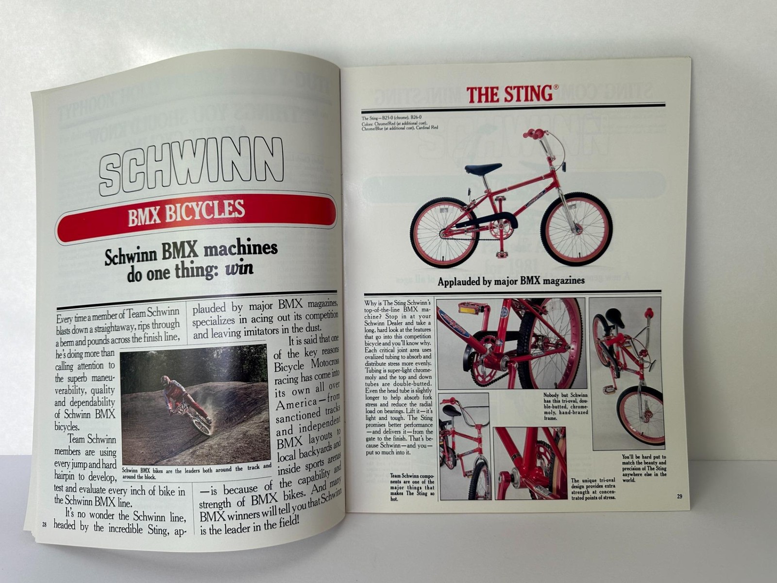 NOS original 1981 Schwinn Bicycle Full line CATALOG brochure Sting BMX