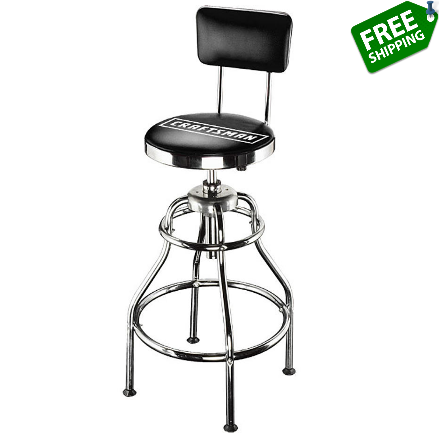 CRAFTSMAN Adjustable Hydraulic Seat Garage Bench Mechanic Seat Chair Stool NEW!