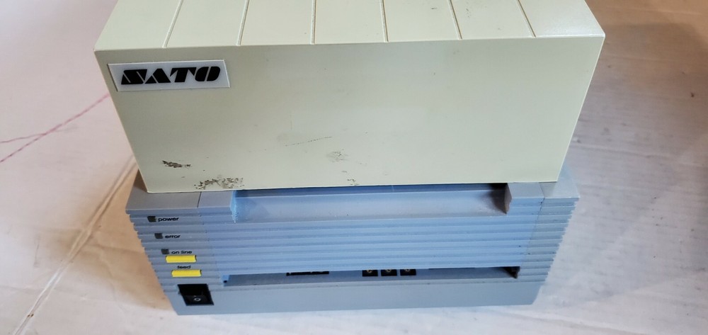 Sato CT410DT Parallels serial Port Ready Barcaode Printer W/ AC Tested