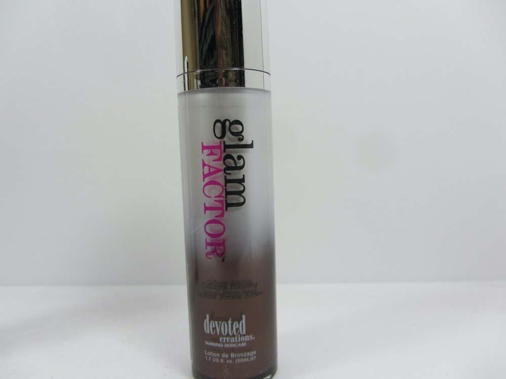 DEVOTED CREATIONS GLAM FACTOR DELICATE INSTANT FACIAL BRONZER TANNING LOTION