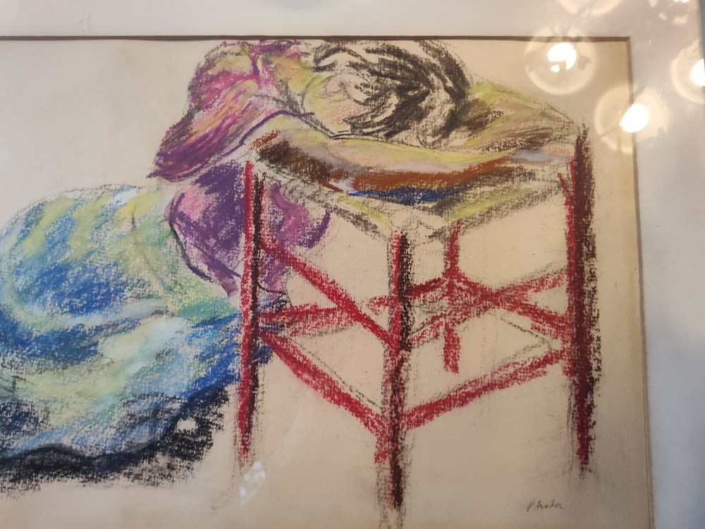 Woman In Pastel Chalks