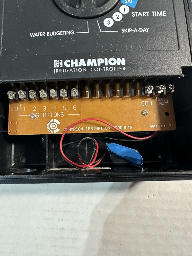 Champion 6 Zone Station Sprinkler irrigation Controller Please Read