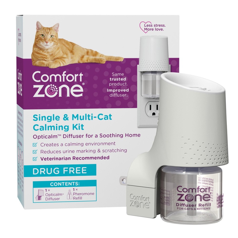 Comfort Zone Single & Multi-Cat Calming Diffuser: 1 Pheromone Diffuser