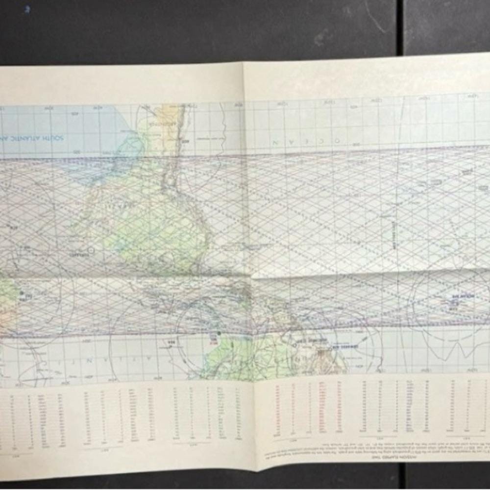 STS-11 Mission Chart Nasa Space Shuttle Mission Chart Orbit 1-144