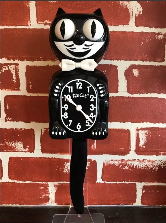 Classic Black Kit-Cat Klock (15.5″ high)