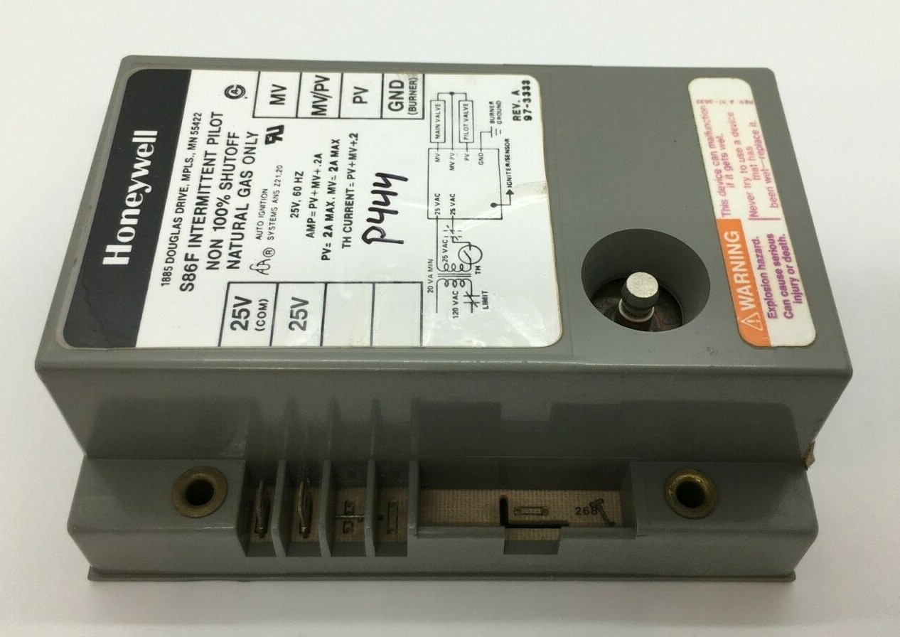 Honeywell S86F1042 Intermittent Pilot S86F Non 100% Shutoff Nat. Gas used #P444