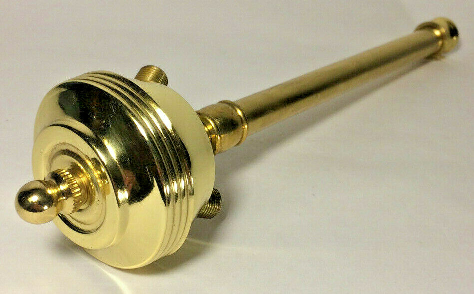 New 8.5"-13" Adjustable Cluster, Solid Brass, Polished & Lacquered, #AC415