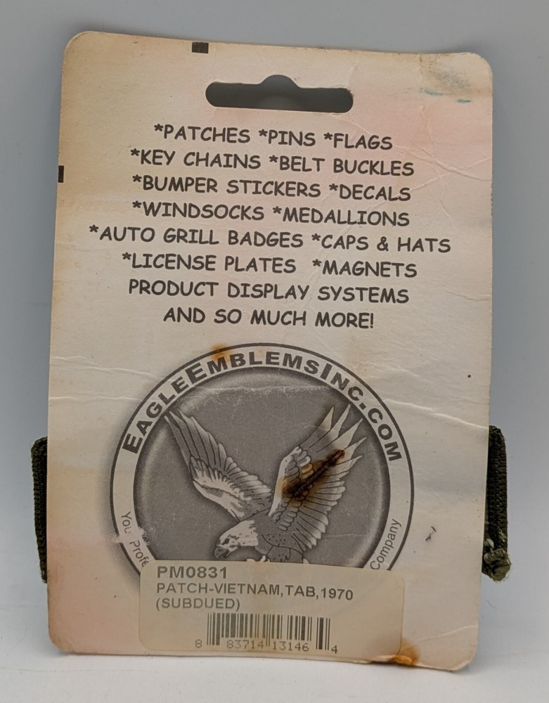 Vietnam 1970 Subdued Arc Patch 3.25"