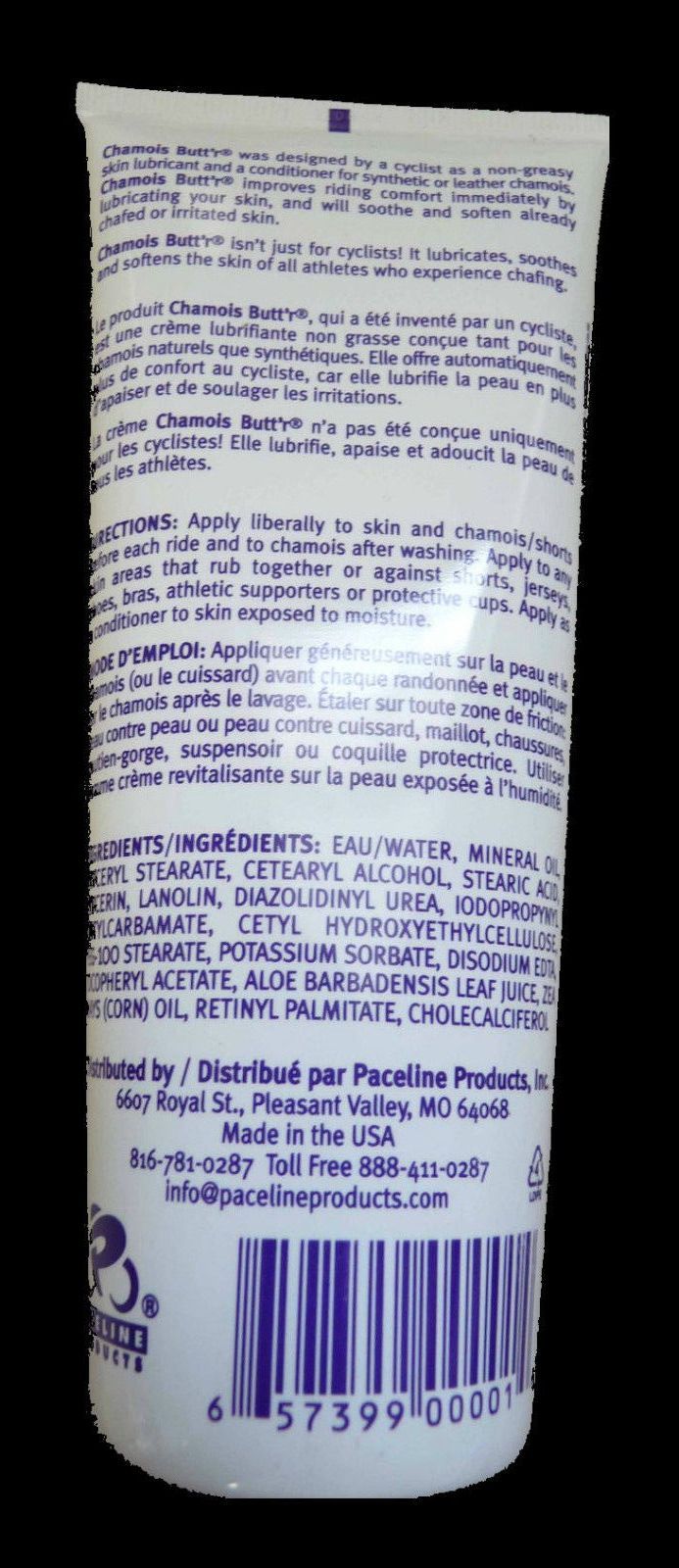 Chamois Butt'r Original Skin Anti-Chafe Cream 8oz.Tube Bike Shorts Butter Buttr