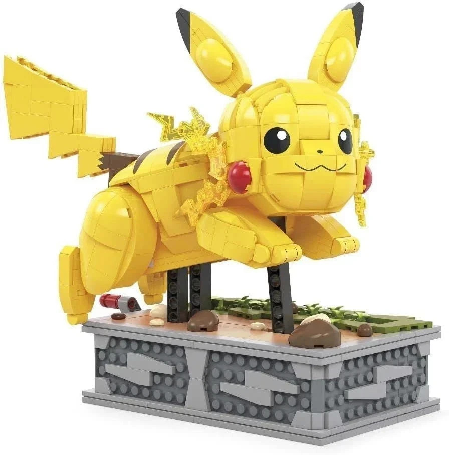 Mega Pokémon Building Toys Set Motion Pikachu with 1092 Pieces Running Movement