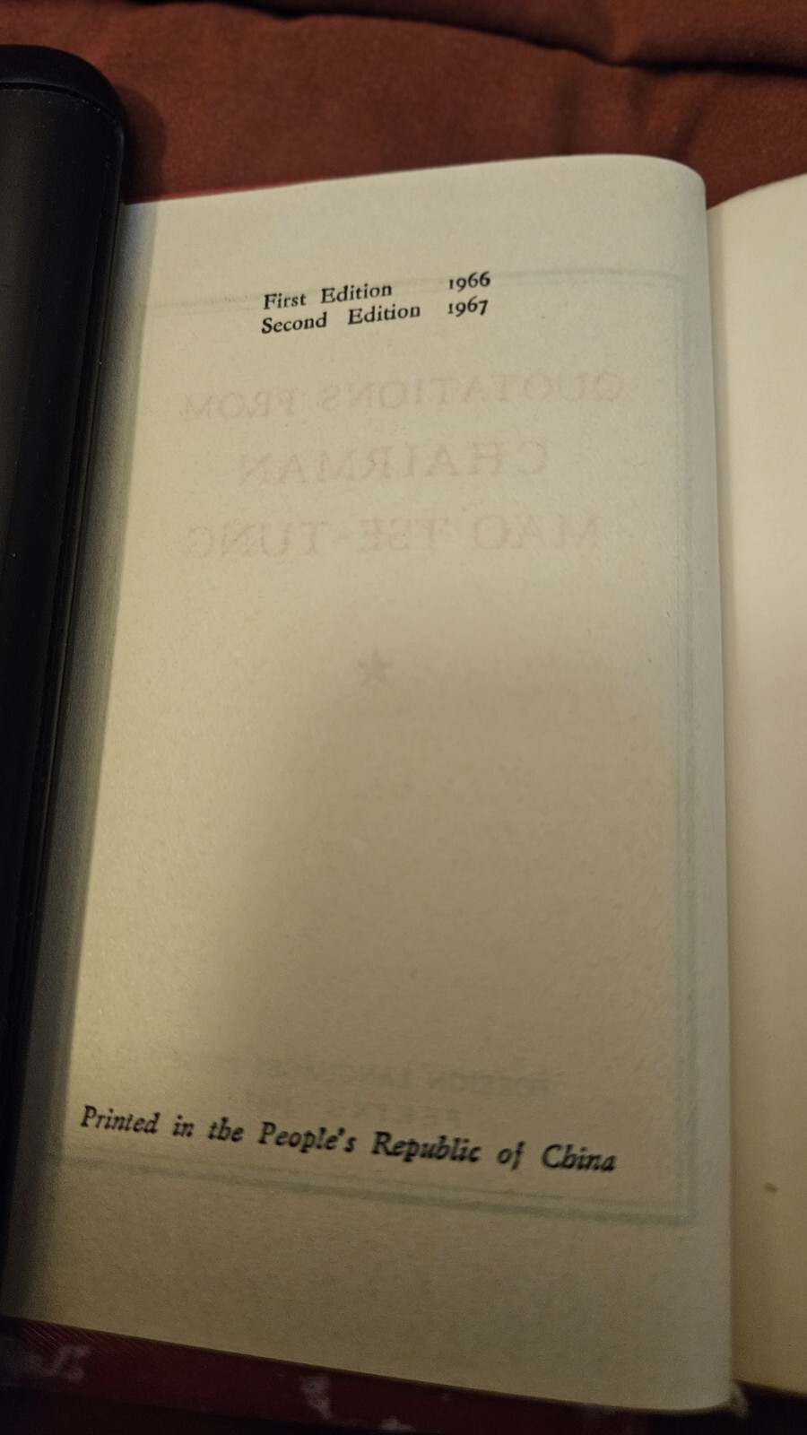 Before RedNote, Original Little Red Book: QUOTATIONS FROM CHAIRMAN MAO TSE-TUNG