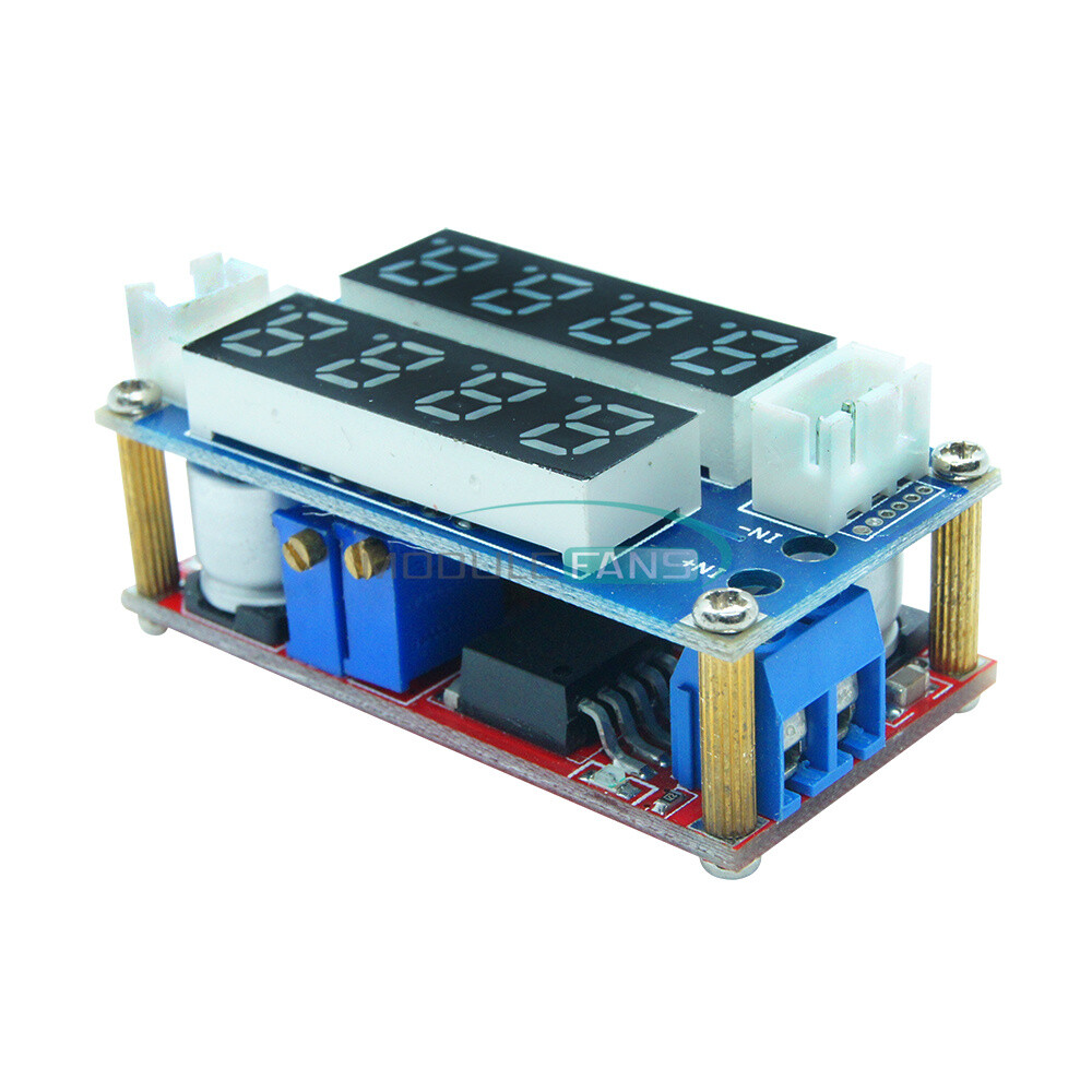 Adjustable 5A CC/CV Step down Charge LED Panel Voltmeter Ammeter Display Module