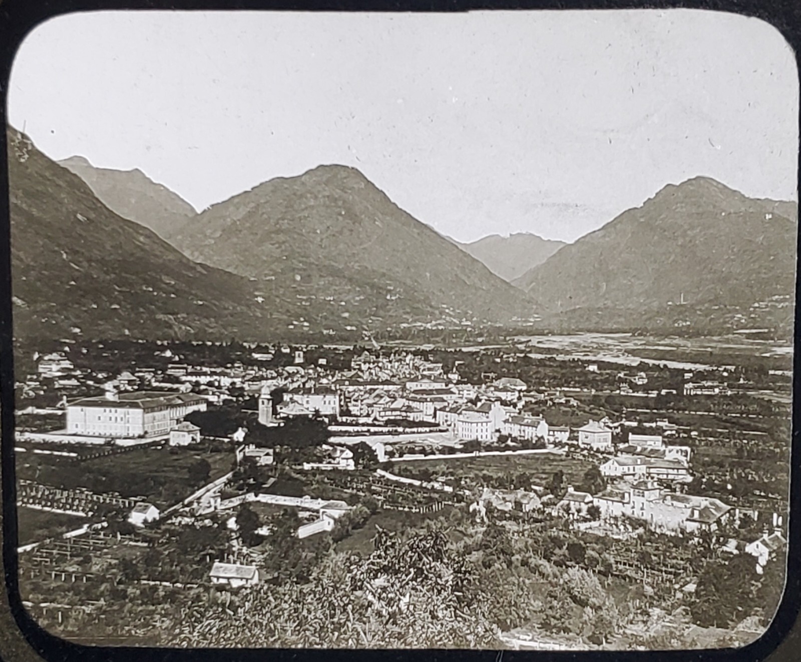 Domodossola, Italy, Charles S Farrar Magic Lantern Glass Slide
