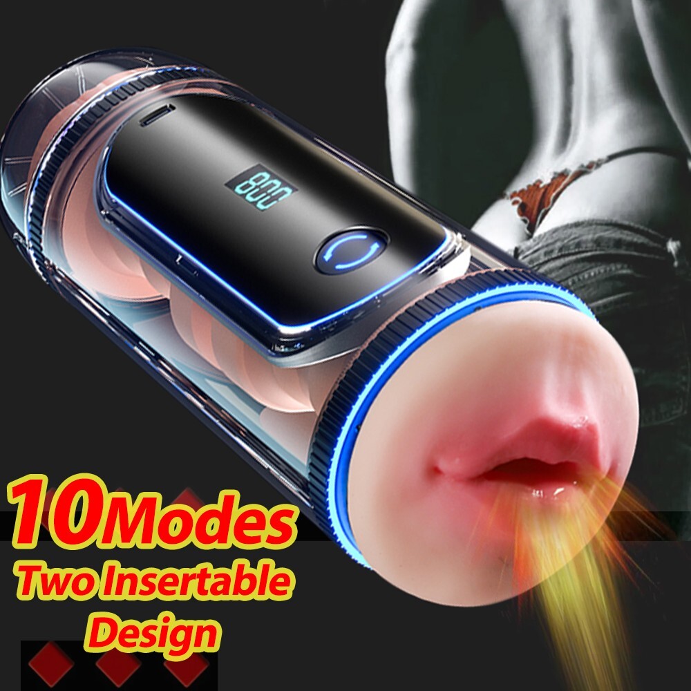 Male Masturbaters Automatic HandsFree Sucking Blowjob Cup Stroker Men Sex Toys