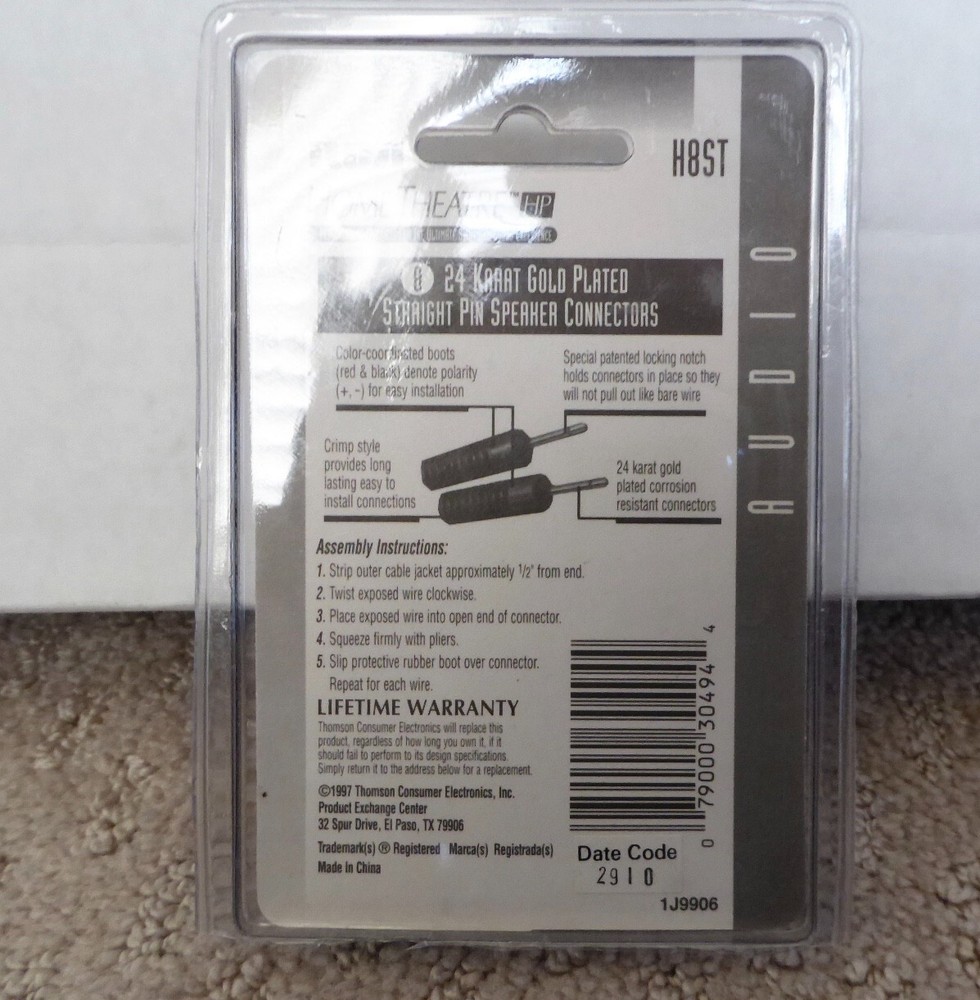RCA Straight Pin Speaker connectors