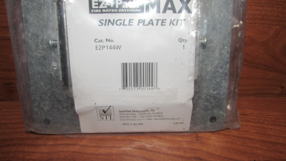 SPECIFIED TECHNOLOGIES STI EZP144W EZ-PATH SINGLE PLATE KIT (PLATE ONLY)