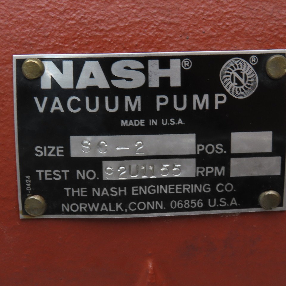 Nash SC-2 Vacuum Pump Casting Housing