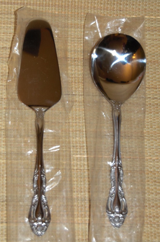 Reed & Barton Select BAROQUE Serving Spoon & Spatula Serving Utensils #10