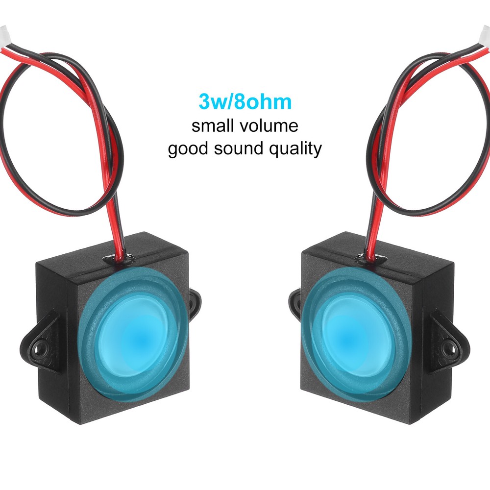 4 Pcs Speaker 3 Watt 8 Ohm Mini Speaker Micro Speaker with JST-PH2.0 Interface