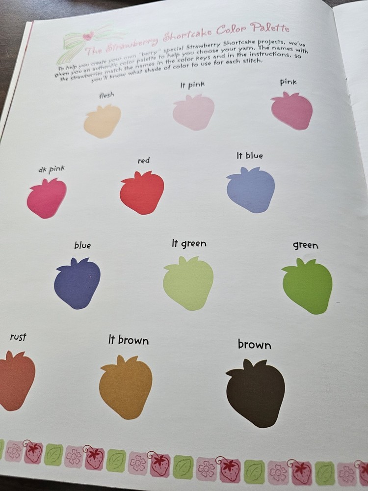 Strawberry Shortcake Frames & Keepsakes Booklet Plastic Canvas Craft Patterns