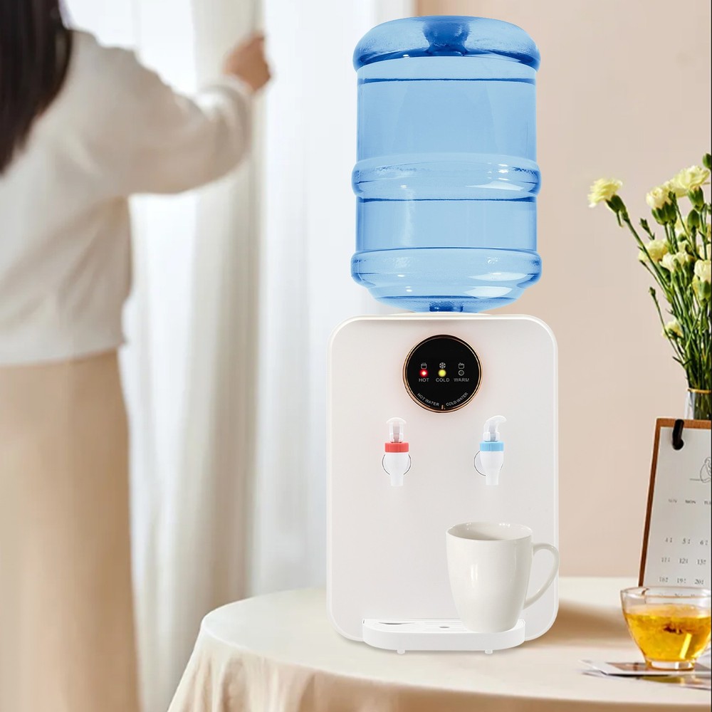 500ml Top Loading Hot Cold Water Dispenser Tabletop Countertop Drinking Machine