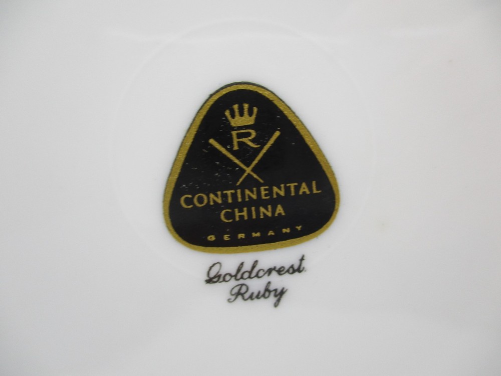 ROSENTHAL / CONTINENTAL GOLDCREST RUBY - 2 BREAD PLATES - 6 1/8" 11101J