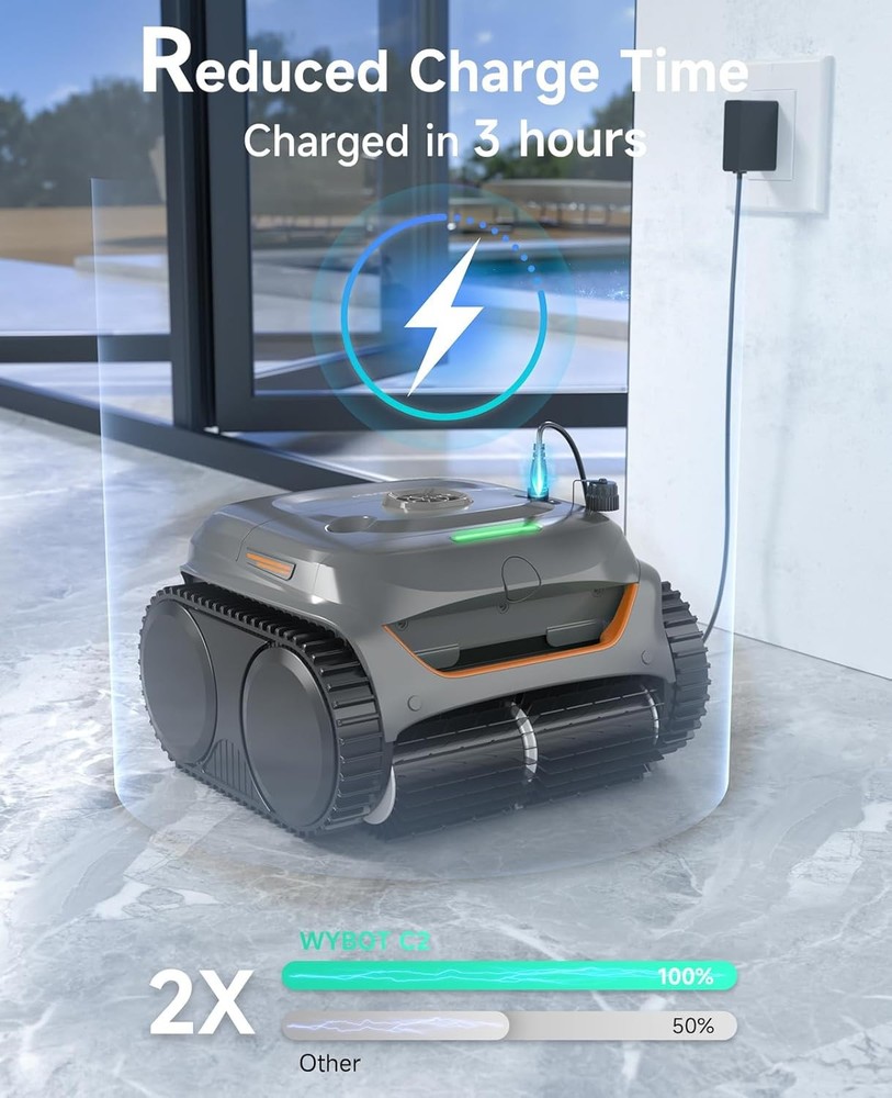 WYBOT C2 Cordless Robotic Pool Cleaner