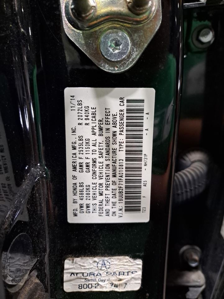 2015 Tlx Navigation Screen (Upper Display) Sku#4231495