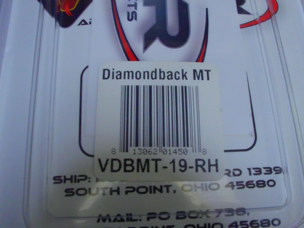 Viper Diamondback MT Fixedplate Sight - Right Hand - Black - .019 - VDBMT-19-RH