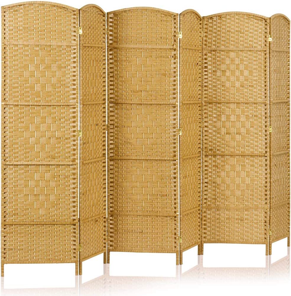 OSTYLE Room Divider 6 Panel Folding Privacy Screen Wall Partition Extra Wide US