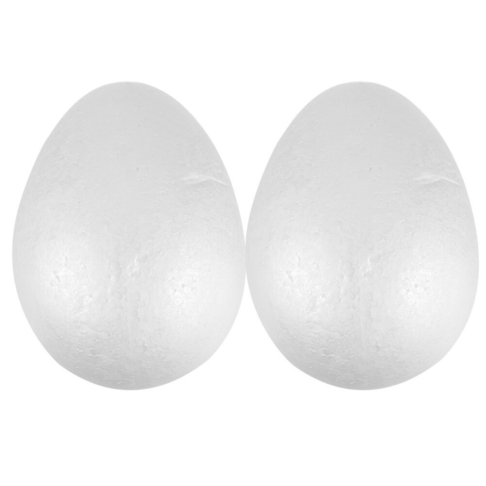 2pcs Polystyrene Eggs Eggs Decoration Chicken Toy Simulation