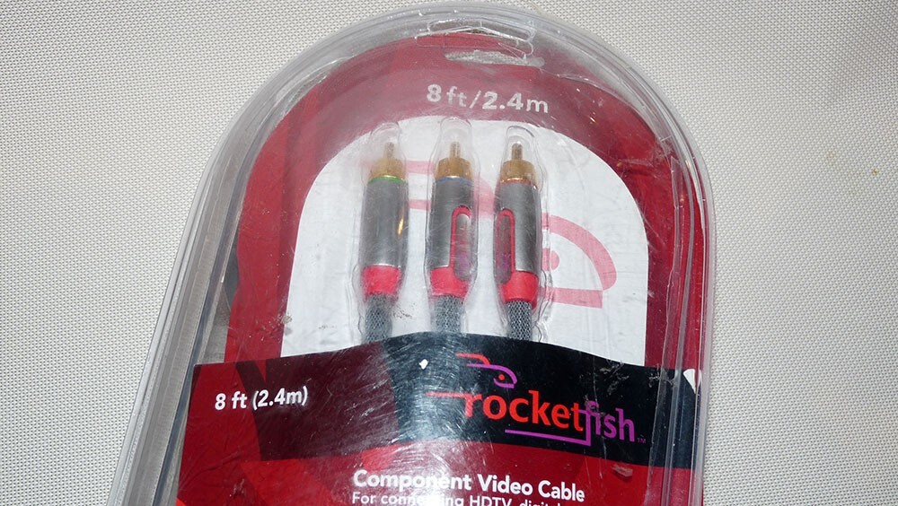 Rocketfish™ 8ft Component Video Cable Dark Gray RF-G1143