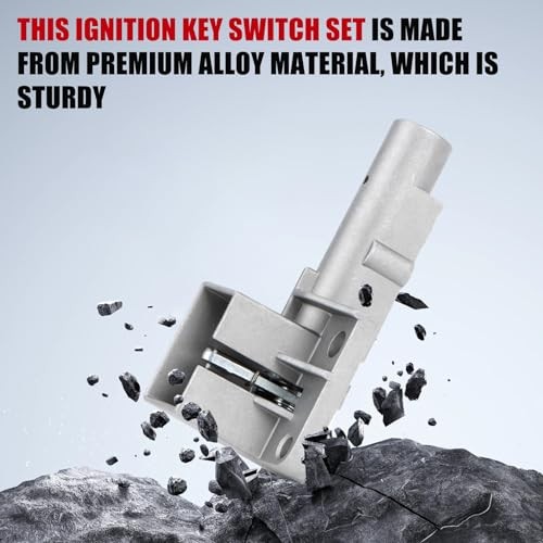 Motorcycle Ignition Key Switch Set, PSLER Ebike Ignition Switch with Key Fit