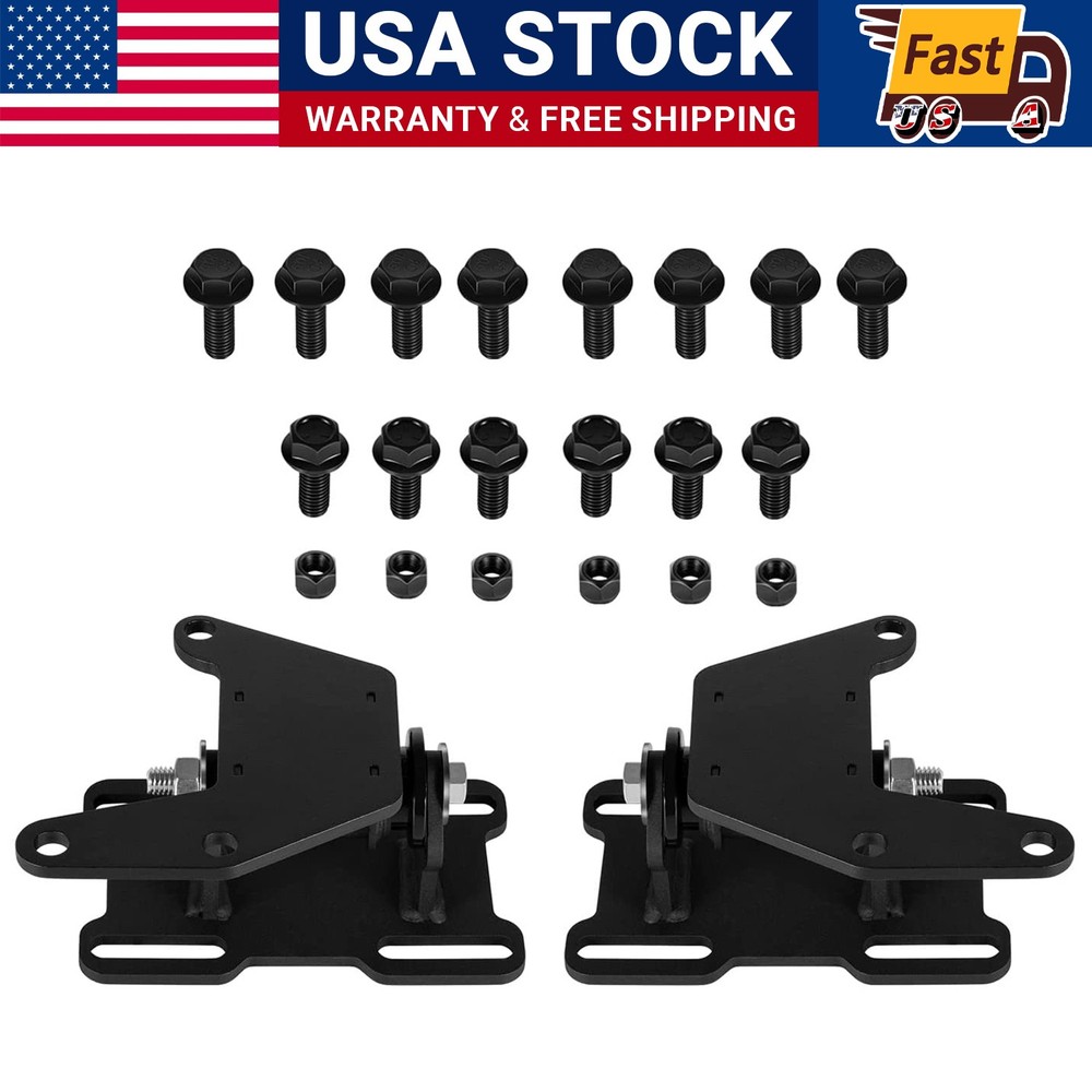 LS Conversion Engine Swap Mounts Adjustable w/ Hardware For GM Body 1978-1988