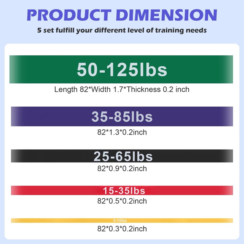 Resistance Bands, Pull Up Assistance Bands Set for Working Out, Exercise Work...