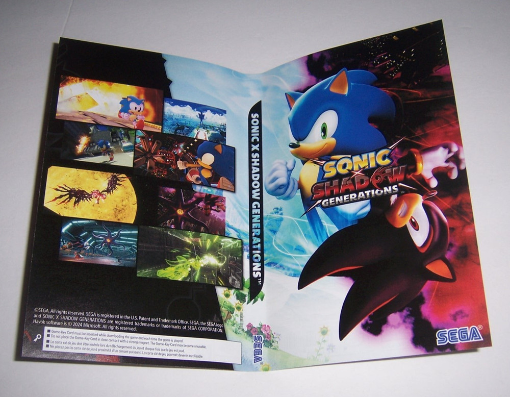 Original Box Case Replacement Nintendo Switch 2 for Sonic Shadow Generations