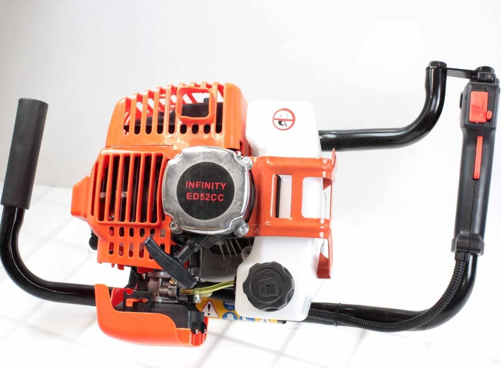 One Man Post Ice Hole Digger Drill 52cc Gas Power Engine Head 2/stroke