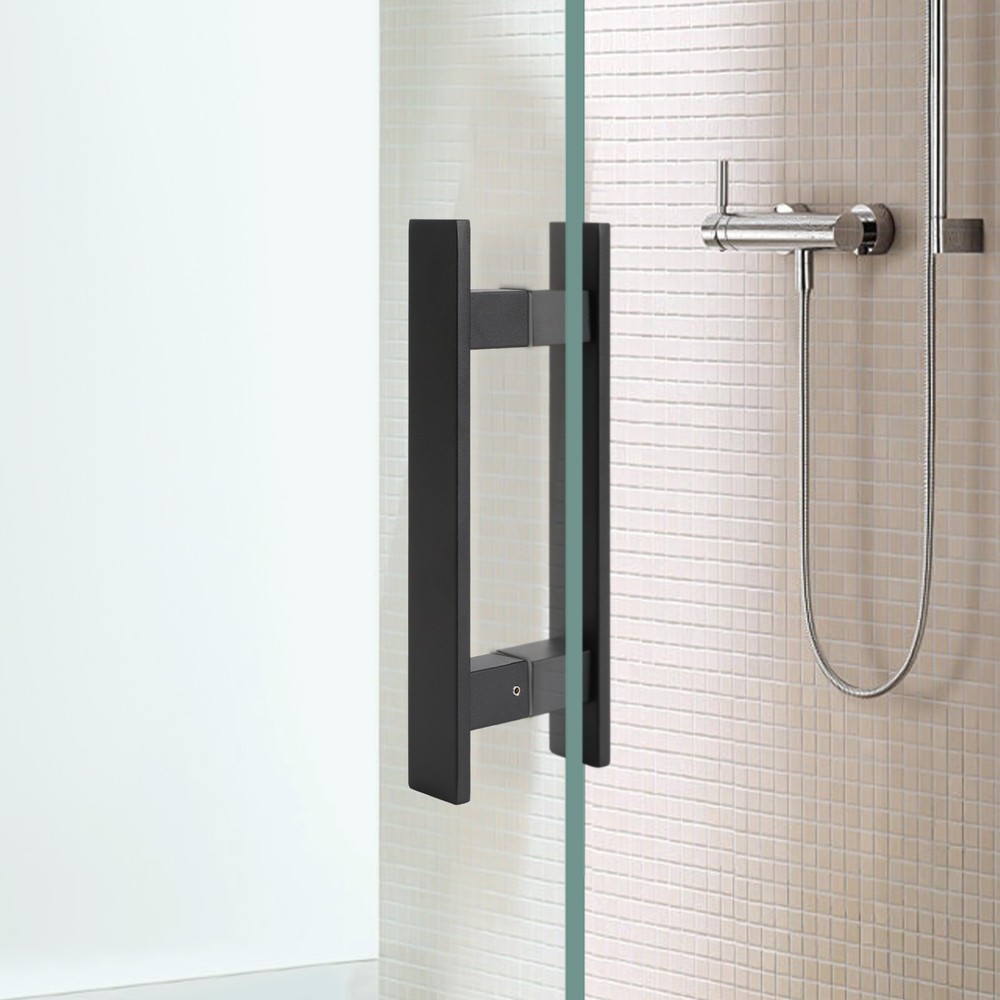 Stainless Steel Double Sided Push Pull Door Handle, H-shaped Door Pull Handle