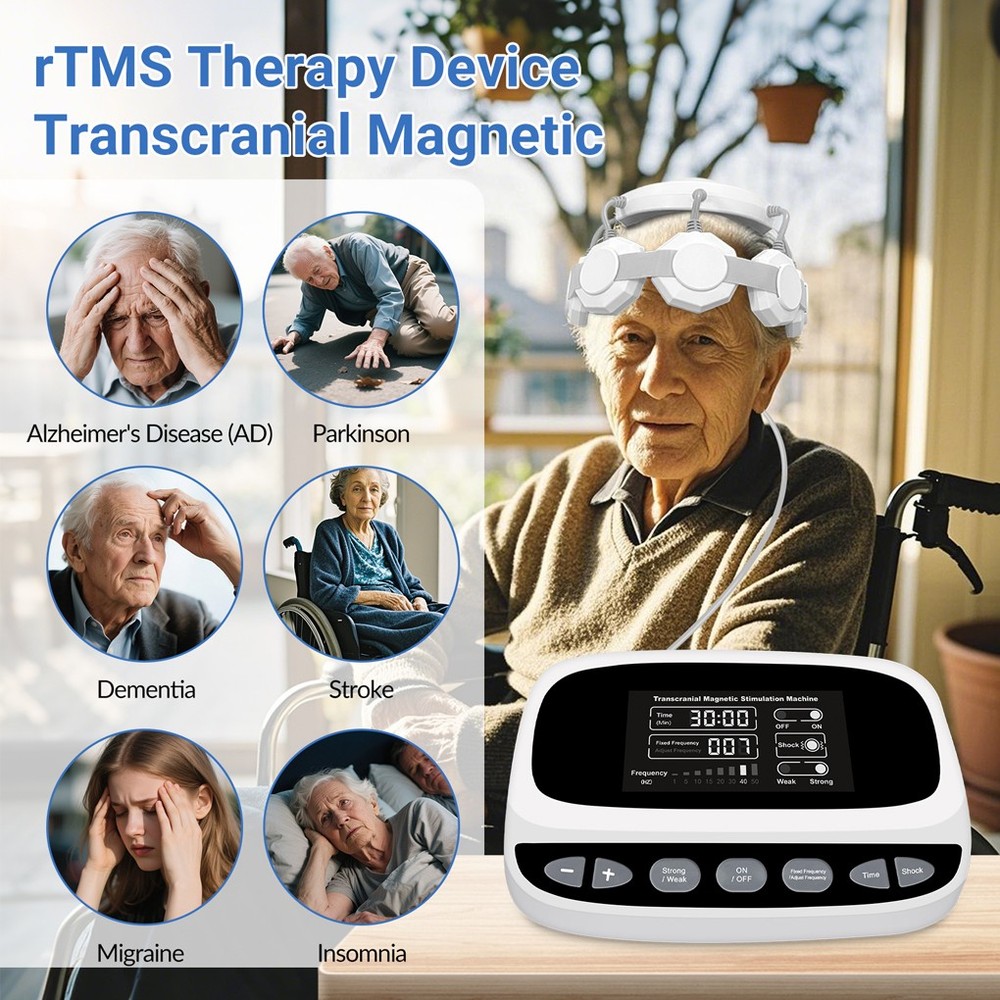 rTMS Brain Therapy Transcranial Magnetic Stimulation Device for PTSD/ Depression