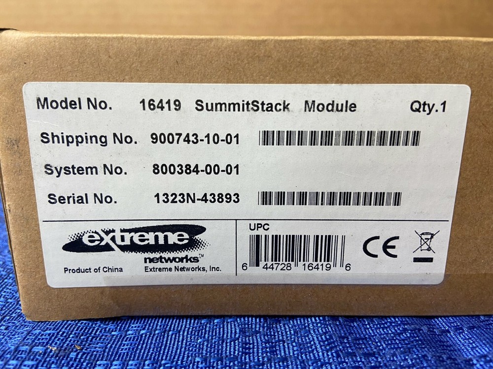 Extreme Networks Summit Stack Module 16419