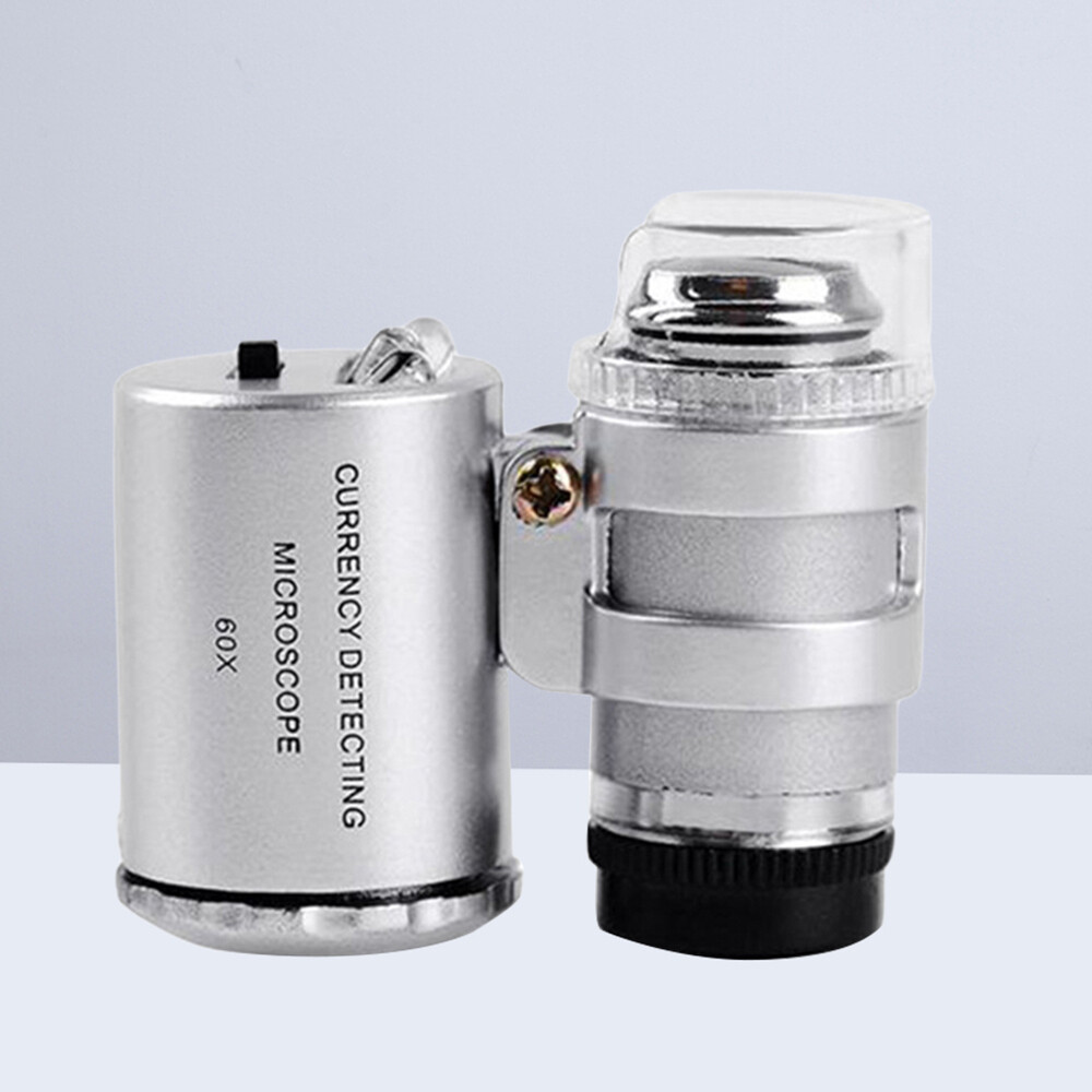 1PC Currency microscope 60x microscope with LED light 60x