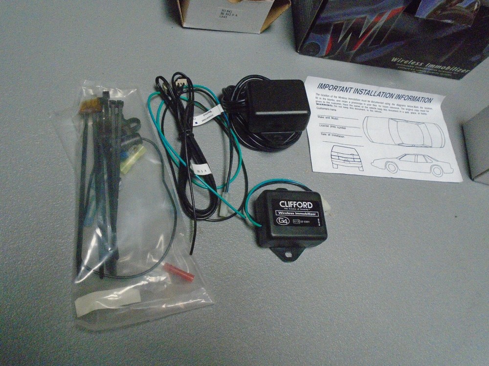 CLIFFORD 905210 WIRELESS IMMOBILIZER SYSTEM FOR G4