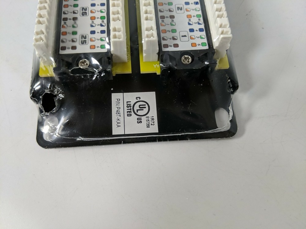 CP TECHNOLOGIES PATCH PANEL 48 PORT 180 DEGREE, DUAL T568A&T568B