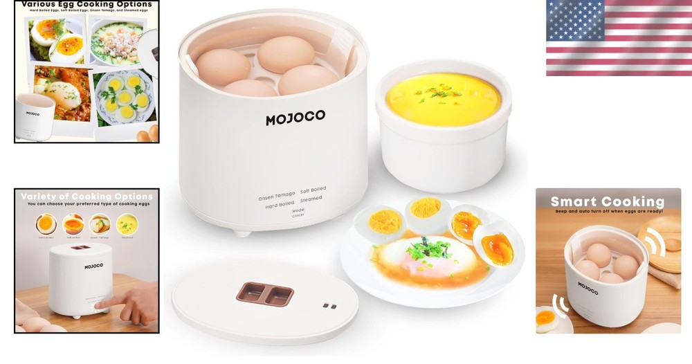 Compact Electric Egg Maker - All-in-One Egg Cooking Solution for Every Home