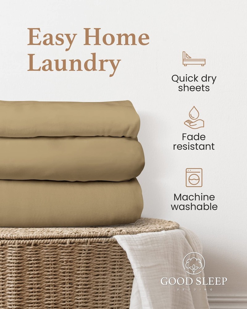 Queen Size Egyptian Cotton Sheets - 1000 Thread Count, 16" Deep Pocket, Soft ...