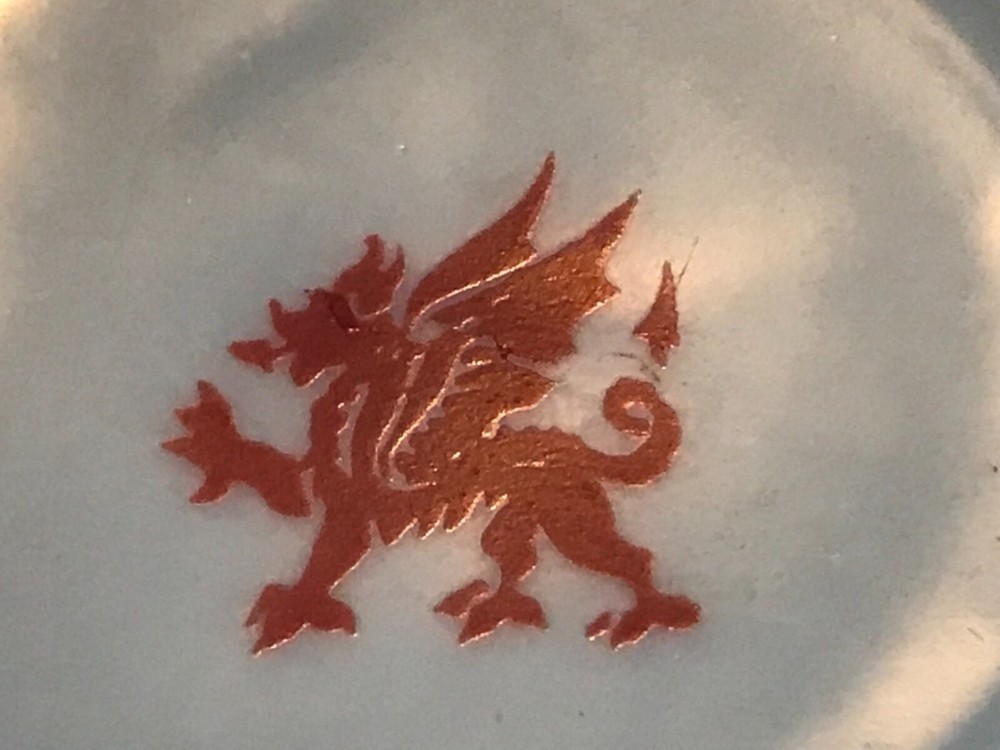 Welsh Dragon ceramic Teabag Holder