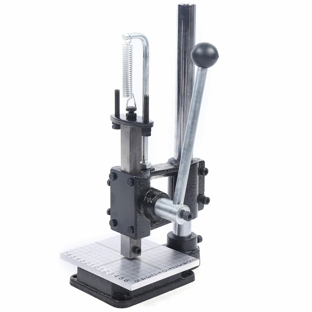Manual Stamping Machine Puncher Tabletop Plate Punching Machine Adjustable