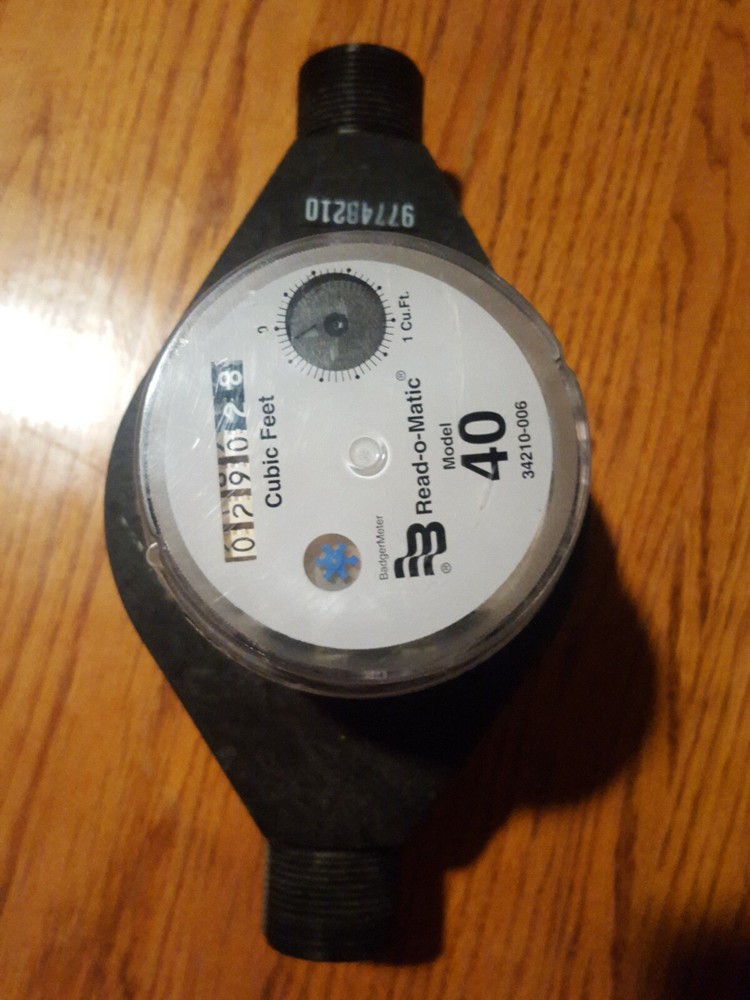 BADGER METER, WATER METER, NSF-61, RECORDALL MODEL 40,